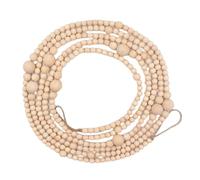 Guirlande de perles en bois de Noël - 3,66 m - Décoration d'intérieur - Pour Thanksgiving, vacances, mariages, cheminée, armoire, extérieur, intérieur