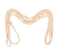 Guirlande De Perles En Bois - Guirlande De Perles En Bois De Noël, Couronne De 12 Pieds, Décoration D'intérieur De Ferme - Guirlandes De Noël Pour La Maison Toute L'année, Vacances De Thanksgiving, Ma