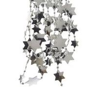 Guirlande de Perles et d' Etoiles couleur Argent Argent
