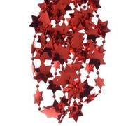 Guirlande de Perles et d' Etoiles couleur Rouge Rouge