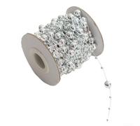 Guirlande de Perles Plastique 10m Décoration Noël(2) | Plastique , imitation perles, pour idéal sapin, pour fête, intérieur, 10 mètres de longueur