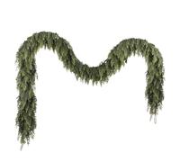 Guirlande de pin artificiel - Feuillage de cèdre réaliste, 150 cm, design vert, structure de suspension flexible, matériau durable | Verdure de vacances pour cheminée de cheminée, décoration de fête