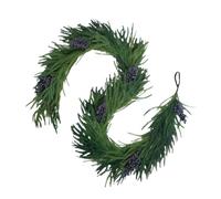 Guirlande De Pin De Noël - 180 centimètres Décorations Végétales,Guirlande De Sapin Faux Réaliste avec Baies | pour La Maison Le Manteau De Cheminée L Étagère L Escalier La Porte La Fenêtre