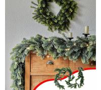 Guirlande De Pin De Norfolk Artificiel, Guirlande De NoëL, Vigne De GenéVrier Bicolore Verte De 1,8 MèTre De Long, DéCorations élégantes De Couronne De NoëL en Pin pour L'Intérieur