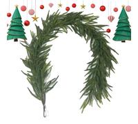 Guirlande De Pin Norfolk, 150/180/270cm Guirlande Branche De Sapin Artificiel, Guirlande Fleurs Artificielles Noel, Guirlande De Verdure pour Table, Cheminée, Mur, Intérieur Et Extérieur (Vert purs)