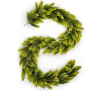 Guirlande de pin Norfolk artificiel de 1,8 m, véritable guirlande de pin d'hiver, vert d'intérieur pour les vacances O guirlande artificielle de verdure
