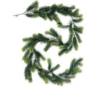 Guirlande De Pin Norfolk Artificiel, NoëL, Vigne GenéVrier Bicolore Verte | 1,8 MèTre Long, DéCorations Élégantes Couronne En Pour L'Intérieur