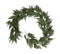 Guirlande de Pin Réaliste | Guirlande de Sapin de Noël | Décoration Fausse Couronne 1.9 M pour Rassemblement Mur Activités Holidaires Extérieur Intérieur Hiver Manteau Table