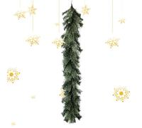 Guirlande de pin vert, couronne de pin artificiel, guirlande de porte vive, guirlande de Noël inaltérable, couronne de pin artificiel pour décoration de la maison d'hiver pour murs, fenêtres, etc