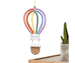 Guirlande De Pompons Arc-en- - Décoration Murale De 11 Pouces | Mobile Pour Bébé En Laine - Décoration De Montgolfière Faite À La Main Pour Chambre D'enfant, Chambre D'enfant, Fête D'anniversaire,