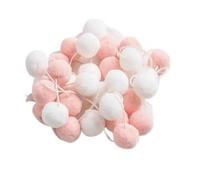 Guirlande de Pompons Décorations de Chambre Faites Main avec des Boules Laine 2 m, Ornement Mural for Halloween, décoration Noël, Guirlande Pompons Suspendue(Color 16)