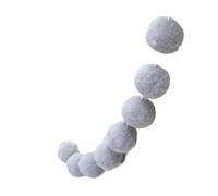 Guirlande de Pompons Guirlande de Pompons 2 m for l'intérieur, en Feutrine Laine, à Faire soi-même for Une Chambre Fille. Décorations fête Artisanales(Grey)