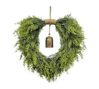 Guirlande de porte festive - Décorations de vacances artificielles, couronnes décoratives d'hiver | pommes de pin, cheminée, cheminée, fenêtre, décoration saisonnière à suspendre avec intérieur ou