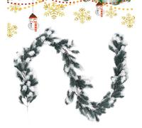 Guirlande de sapin artificiel - Aiguilles de sapin artificielles | Guirlande de Noël artificielle pour branches d'arbre | Guirlande de pin artificielle de Noël | Branches de sapin réalistes Weihnac
