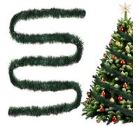 Guirlande de sapin de Noël - 10 m - Guirlande de sapin artificiel comme réel, réutilisable, guirlande de Noël pour arbre, porte d'entrée, rampe d'escalier, cadre de porte (10 m)