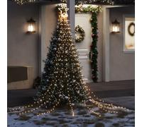 vidaXL Guirlande de sapin de Noël 320 LED Colorées 375 cm