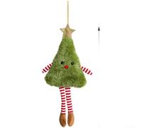 Guirlande de sapin de Noël à suspendre avec poupée Cookie Man en peluche pour vacances saisonnières et décoration de fête (D)