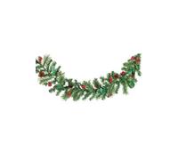 Guirlande de sapin décorative 180 cm avec véritables pommes de pin - Fixe