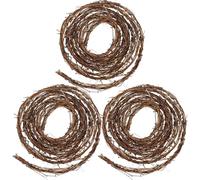 Guirlande de Vigne de 15 Pieds, 3 pièces, Bricolage, brindille Naturelle, couronnes Vigne Pliables et coupables pour l'artisanat, noël, Mariage, Vacances