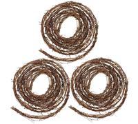 Guirlande de vignes | Guirlande de Vigne 3 pièces 15 Pieds brindilles Naturelles à Faire soi-même, couronnes Vigne Pliables et découpables pour l'artisanat, la Fabrication Couronne