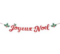 Party Pro – Guirlande déco Lettres Joyeux Noël – Rouge G
