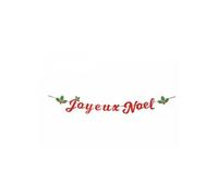 Party Pro – Guirlande déco Lettres Joyeux Noël – Rouge G