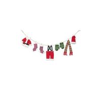 infactory Guirlande décorative Corde à Linge du Père Noël 140 cm