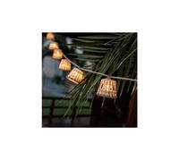 Guirlande décorative en jute aurora newgarden avec câble lumière chaude intérieur extérieur