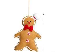 Guirlande décorative en peluche douce à suspendre avec poupée Cookie Man pour sapin de Noël et décoration de vacances saisonnière (B)