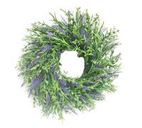 Guirlande Décorative Lavande, Mariage, Vitrine, Plastique Pourpre | Décoration Murale à Faible Entretien, sans Arrosage, Facile à Suspendre, pour Manteau de Cheminée et Vitrine