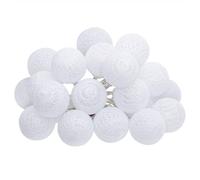 Atmosphera - Guirlande LED sur secteur 20 boules L435 cm - Blanc