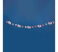 Guirlande d'éléphants et d'étoiles de 2,5 m, décoration à suspendre Diwali, dîner de Diwali, festival de lumières