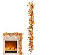 Guirlande d'érable - Décoration colorée de feuilles d'automne - Affichage Vine | Disposition suspendue réaliste avec un design de feuilles denses pour créer des scènes de récolte confortables