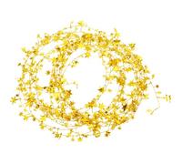 Guirlande D'étoiles Décorative de Noël Dorée en Clinquant Pailleté | Usage Intérieur et Extérieur, Style Créatif et Brillant, pour Fête et Décoration Saisonnière