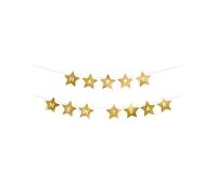 Guirlande d'étoiles dorées Happy New Year 290 cm