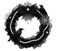 Guirlande d'Halloween de 10 m, chauve-souris à suspendre, décoration métallique scintillante pour fournitures de fête Gfm614 (D, 36 x 36 x 5 cm)