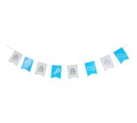 Guirlande drapeaux OM - Collection officielle Olympique de Marseille - Taille 2,7 mètres