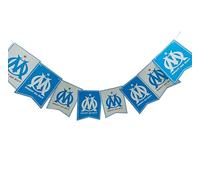 Guirlande drapeaux OM - Collection officielle Olympique de Marseille - Taille 2,7 mètres
