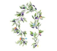 Guirlande d'œufs de Pâques - Couronne d'œufs de printemps pour mur - Guirlande de Pâques rustique avec œufs pour le jour de Pâques, couronne de décoration saisonnière pour l'intérieur et l'extérieur