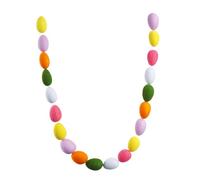 Guirlande d'œufs - Guirlande de fanions festifs colorés - Œufs Pastel comme Guirlande décorative - pour Arbres, Portes, escaliers, vérandas, cheminées, intérieur et extérieur Ainsi Que