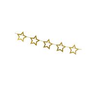 Guirlande en carton étoiles dorées 3 m - Or