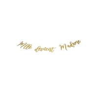 Artifetes Guirlande en Carton Mlle Devient Madame dorée 1,20 m - Doré - Taille Unique