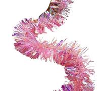 Guirlande en Clinquant Guirlande de Ruban for décoration noël, 3 pièces, 2M, Hauts Bar, Ornements d'arbre, guirlandes Canne Blanche et Verte foncée, Fournitures fête(Light Green,9cm)