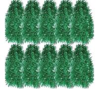 Guirlande en Clinquant Guirlande de Ruban noël colorée, Rubans guirlandes d'arbre Suspendus, Couronne Suspendue, Ornement, Bricolage, Nouvel an, fête Mariage, décoration Maison(Green,75m- (50Rolls))