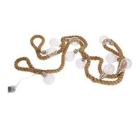 Guirlande en corde de jute EDM - style industriel - 10 ampoules LED - 2 m - 71209