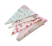 Guirlande en Fanions Fleur Coton de 12 Fanion Vintage