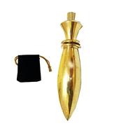 Guirlande en métal, guirlande de divination égyptienne THOT avec témoin et chaîne - laiton doré - magnétiseur, radiesthésie, clairvoyance, ésotérisme (égyptien doré)