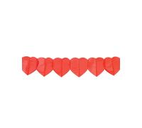 Guirlande en papier Coeur Coeurs rouges 4 m long - Saint-Valentin Fête des mèresAnniversaire