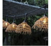 Guirlande exotique HAWAI LIGHT Bois clair Polypropylène 6M 10xE27