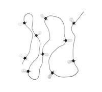 Guirlande Lumineuse Extérieur "Ampoule Transparente" 5m Noir